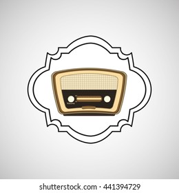 retro music design 