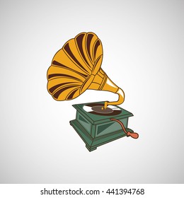 retro music design 