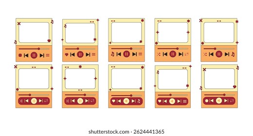 Retro Music Player UI Collection