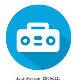  Retro Music Player vector icon illustration