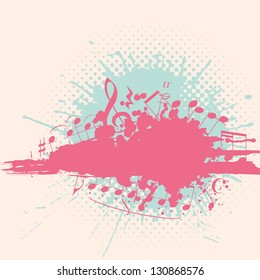 Retro musical background