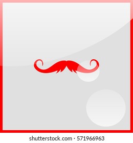Retro mustache Icon.