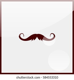 Retro mustache Icon.
