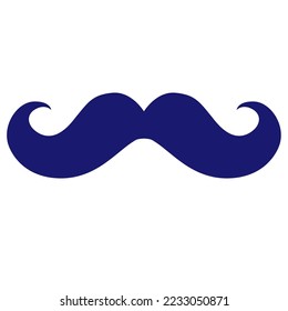 Retro mustache Icon.  Vector illustretion.