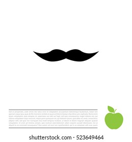 Retro mustache vector icon