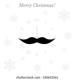 Retro mustache vector icon