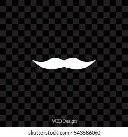 Retro mustache vector icon