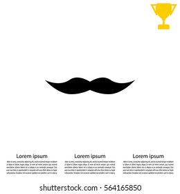 Retro mustache vector icon