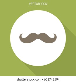 Retro mustache vector icon.