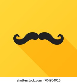 Retro mustache vector icon.