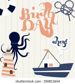 Retro Nautical card