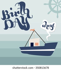 Retro Nautical card