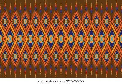 Retro Navajo tribe vector seamless design in various colors. Print of Aztec Fancy Geometric Art. Wallpaper, Fabric Design, Fabric, Paper, Cover, Textile, Weave, and Wrap are all terms that can be used