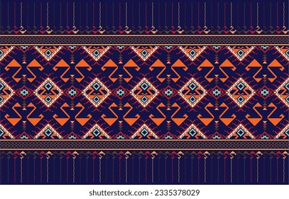 Retro Navajo tribe vector seamless design in various colors. Print of Aztec Fancy Geometric Art. Wallpaper, Fabric Design, Fabric, Paper, Cover, Textile, Weave, and Wrap are all terms that can be used