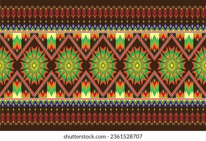 Retro Navajo tribe vector seamless design in various colors. Print of Aztec Fancy Geometric Art. Wallpaper, Fabric Design, Fabric, Paper, Cover, Textile, Weave