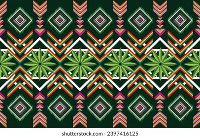 Retro Navajo Stamm Vektor nahtloses Design in verschiedenen Farben. Print of Aztec Fancy Geometric Art. Wallpaper, Fabric Design, Fabric, Paper, Cover, Textile, Weave und Wrap sind alle Begriffe, die verwendet werden können