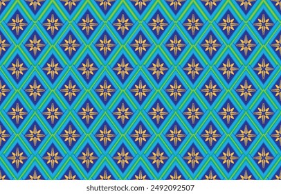 Retro Navajo tribe vector seamless design in various colors. Print of Aztec Fancy Geometric Art. Wallpaper, Fabric Design, Fabric, Paper, Cover, Textile, Weave, and Wrap are all terms that can be used