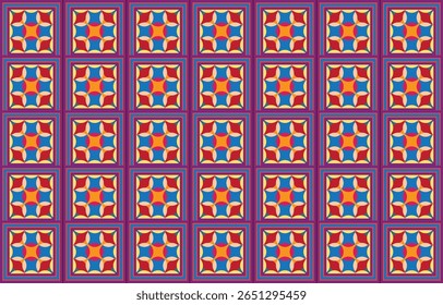 Retro Navajo tribe vector seamless design in various colors. Print of Aztec Fancy Geometric Art. Wallpaper, Fabric Design, Fabric, Paper, Cover, Textile, Weave, and Wrap are all terms that can be used