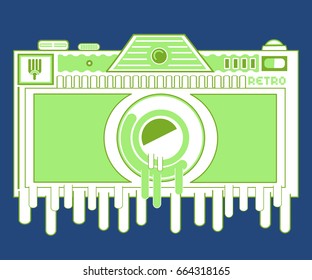 Retro Neon Glow Camera 