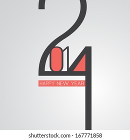 Retro New Year Card - 2014