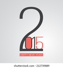 Tarjeta de Año Nuevo Retro - 2015