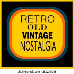 retro nostalgia graphic design