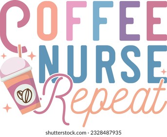 Retro Nurse Sublimation Design; Vector Files
