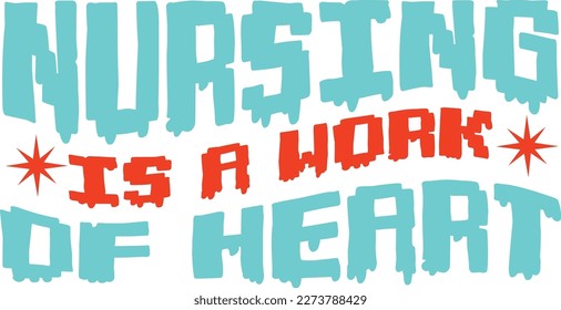 Retro Nurse T-shirt Design, Vector