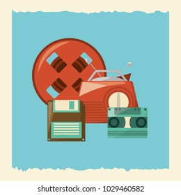 Retro objects design