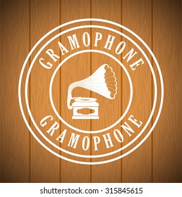Retro objects and vintage media design, vector illustration