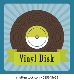 Retro objects and vintage media design, vector illustration