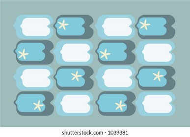 retro ocean-themed pattern