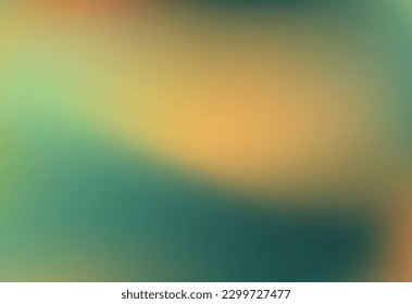 Retro ochre yellow ocean green-blue stationary background gradient print. Effect isolated old green-yellow. Mockup for wallpaper, app, flyer, fons, card, presentation