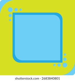 Frente Retrô da TV Azul Velha sobre um Fundo Amarelo