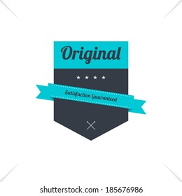 retro old fashion label sticker