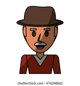 Retro Old man cartoon