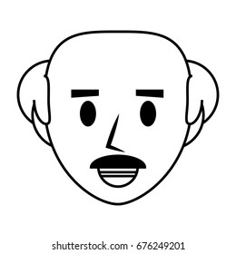Retro Old man cartoon