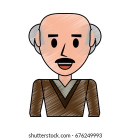 Retro Old man cartoon