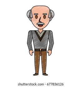 Retro Old man cartoon