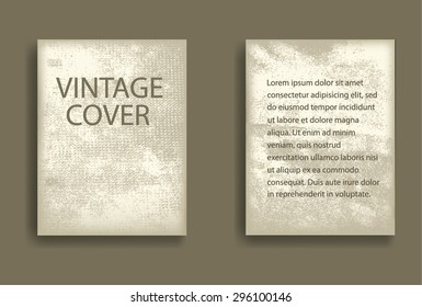 Retro Old Paper. Abstract Grunge Distressed Textured Flyers, Brochures or Posters.
