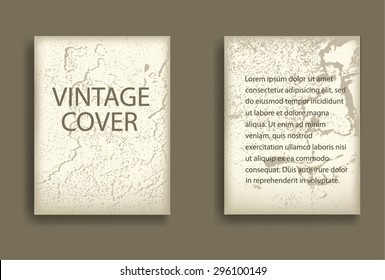 Retro Old Paper. Abstract Grunge Distressed Textured Flyers, Brochures or Posters.