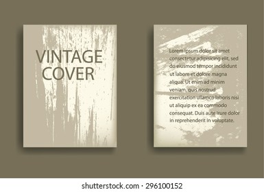 Retro Old Paper. Abstract Grunge Distressed Textured Flyers, Brochures or Posters.