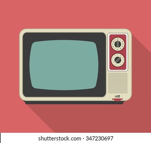 Retro and old Television concept design, vector illustration 10 eps graphic.