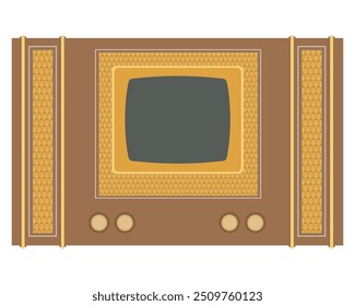 retro old vintage icons flat style stock vector illustration isolated on white background