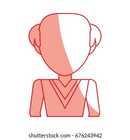 Retro old woman cartoon