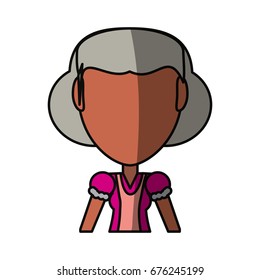 Retro old woman cartoon
