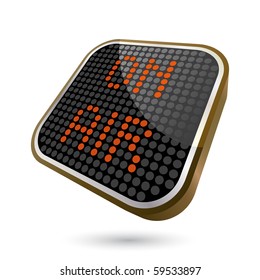 retro on air sign