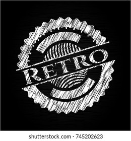 Retro on blackboard