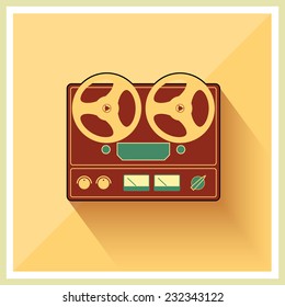 Retro-Stereo-Recorder-Player für offene Rollen