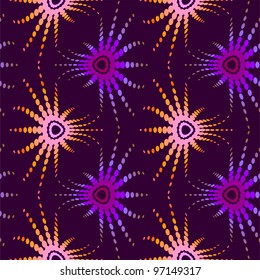 retro optical illusion seamless pattern